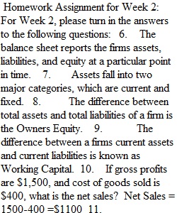 Week 2 Homework Assignment